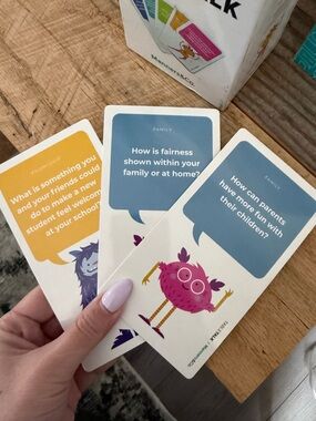 Table Talk Conversation Cards Family Game Manners & Co Dinner Party Icebreaker